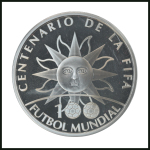 Stamp of Thematics » Sport and Games » Football 2004 FIFA Centenary set of 4 gold and 4 silver coins in a wooden presentation case