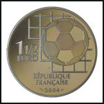 Stamp of Thematics » Sport and Games » Football 2004 FIFA Centenary set of 4 gold and 4 silver coins in a wooden presentation case