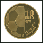 Stamp of Thematics » Sport and Games » Football 2004 FIFA Centenary set of 4 gold and 4 silver coins in a wooden presentation case