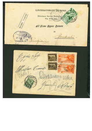 Stamp of Thematics » Sport and Games » Football 1934 World Cup: Two covers incl. 1934 (Jun 9) official printed matter and 1934 (May 15) underpaid cover with postage due