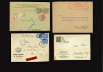 Stamp of Olympics » 1936 Berlin » Special Postmarks 1921-41, Group of "Deutscher Reichsbund für Leibesübungen" printed covers and a variety of slogan machine franks; 8 covers and a large piece