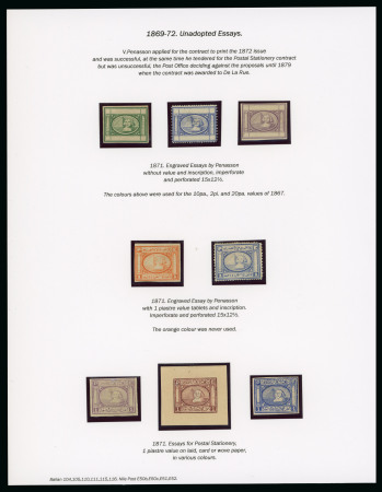 Stamp of Large Lots and Collections EGYPT - SECOND ISSUE: 1867 Attractive specialised assembly