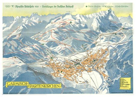 Stamp of Olympics » 1936 Garmisch-Partenkirchen 1936 Garmisch-Partenkirchen "Postal leaflet for the visitors of the IV Olympie-Winter-Games at Garmisch-Partenkirchen 1936"
