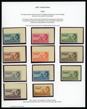 Stamp of Large Lots and Collections EGYPT - AIRMAILS: 1933-1953 Attractive specialised