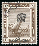 Stamp of Large Lots and Collections EGYPT - PICTORIAL & CROWN OVPTS: 1914-1922 Attractive
