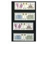 Stamp of Great Britain » Queen Elizabeth II 1973 Inigo Jones set of mint n.h. se-tenant pairs with variety phosphor omitted