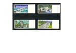 Stamp of Great Britain » Queen Elizabeth II 1968 British Bridges set of four imperforate imprimaturs from the right of the sheet