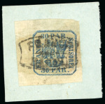 Stamp of Romania » United Principalities 1862-1864 1861-64 Small lot of four items with the M3 type Franco postmark, including the rarest of them all "Franco Michaileni" 