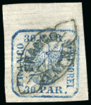 Stamp of Romania » United Principalities 1862-1864 1861-64 Small lot of four items with the M3 type Franco postmark, including the rarest of them all "Franco Michaileni" 