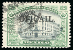Stamp of Mexico » Later Issues OFFICIALS: 1927-28 5p green & black, used, very fine