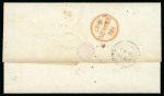 Stamp of Hong Kong 1846 (Nov 28) Entire from Huguan, China, sent to Italy with "Colonies / & c. Art.13" Anglo-French accountancy hs