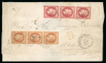 Stamp of Argentina 1867-70, Trio of covers with French frankings sent from Buenos Aires