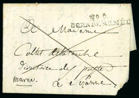 Stamp of France 1808, N°9 Grande Armée, Lettre datée du 10 janvier