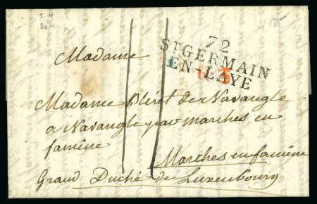 Stamp of France 1825, Lettre datée du 1er novembre 1825 pour le Grand