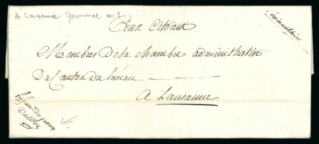 Stamp of France 1800, Lettre imprimée datée du 12 Germinal An 8 soit