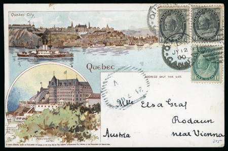 Stamp of Large Lots and Collections Canada & USA: 1900 (Jul) Group of 15 picture postcards with 12 from Montreal or Quebec