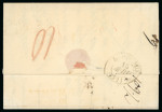 Stamp of Russia » Russia Imperial Pre-Stamp Postal History 1833 (Mar 14) Entire from St. Petersburg to France with 2-line boxed despatch at lower right
