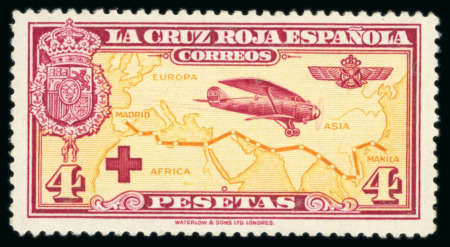 Stamp of Spain 1926 Red Cross airmails and 1927 Alfonso Anniversary sets of 14 and 15