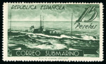 Stamp of Spain 1938 Submarine mint n.h. set of 6