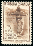 Stamp of Spain 1938 Militias mint n.h. set of 9