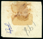 Stamp of United States » U.S. Possessions » Puerto Príncipe 1898 5c on 1c black-violet, fourth printing, position 5, used, tied to piece by the military station cds