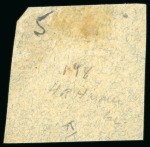 Stamp of United States » U.S. Possessions » Puerto Príncipe 1898 5c on 1c black-violet, fourth printing, position 4