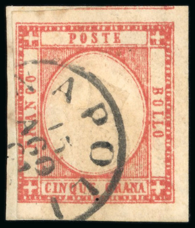 Stamp of Large Lots and Collections Italian States - Naples: 1869 Collection on eight A4 stock pages