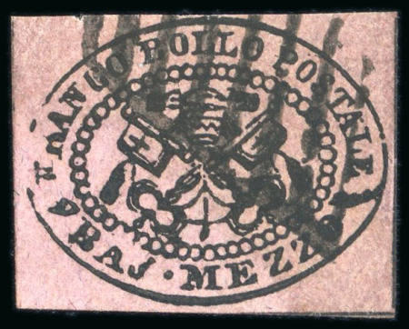 Stamp of Large Lots and Collections Italian States - Papal States: 1852-68 Collection on eleven A4 stock pages