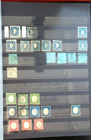 Stamp of Large Lots and Collections 1851-63 Large collection in stockbook with emphasis