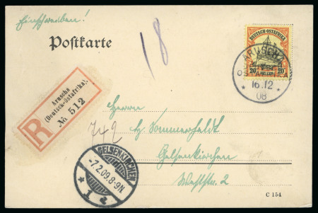 Stamp of Germany » German Colonies » German East Africa 1900-16 Issue frankings on 57 covers/cards/stationery