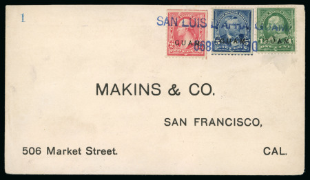 Stamp of United States » U.S. Possessions » Guam 1899 Selection of seven covers all bearing GUAM overprint