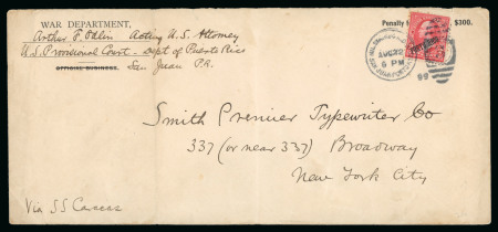 Stamp of United States » U.S. Possessions » Puerto Rico (US) » U.S. Administration - Regular Issues 1899-1902 Selection of eleven covers incl. stationery