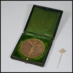 Stamp of Olympics » 1924 Chamonix 1924 Chamonix gold medal awarded to Alfred Schläppi, member of the Swiss four-man bobsleigh team