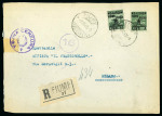 Stamp of Italy » Foreign Occupations of Italian Territories or Under Italian Sovereignty » Occupazione Jugoslava di Fiume 1945 Tre pezzi con affrancature diverse