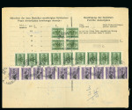 Stamp of Italy » Foreign Occupations of Italian Territories or Under Italian Sovereignty » German Occupation of Ljubljana (Laibach, Lubiana) Three registration forms for money orders with high postage-due frankings