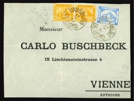 Stamp of Austria » Ship Mail 1910 (Feb 19) Cover front to Vienna bearing 1888-1906 New Currency 3m