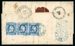 Stamp of Romania » 1866-67 Prince Carol I - Coloured Papers 1871 (Dec 6) Registered cover to Curtea de Arges, 40b rate probably a unique item in such outstanding condition
