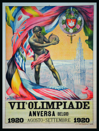 Stamp of Olympics » 1920 Antwerp 1920 Antwerp official poster in Italian, printed by lithography by van Dieren & Co. in Antwerp