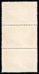Stamp of France » Émissions à partir de 1900 1929-1931, Bande de 3 verticale Pont du Gard dentelé
