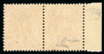 Stamp of Colonies françaises » Algérie 1939-1940, Y&T n°158c surchargé tenant à non surchargé
