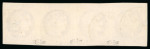Stamp of France » Emission de Bordeaux 1870 1870, Exceptionnelle bande de 4 du timbre Émission