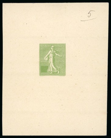 Stamp of France » Émissions à partir de 1900 1903, Semeuse lignée, 4 épreuves