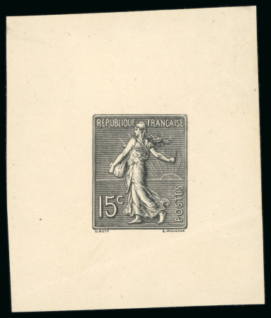 Stamp of France » Émissions à partir de 1900 1903, Semeuse lignée, épreuve en noir Y&T n°130,