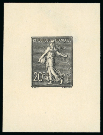 Stamp of France » Émissions à partir de 1900 1903, Semeuse lignée, épreuve en noir Y&T n°131