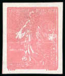 Stamp of France » Émissions à partir de 1900 1903, Semeuse lignée, lot de 4 essais dont 2 issus