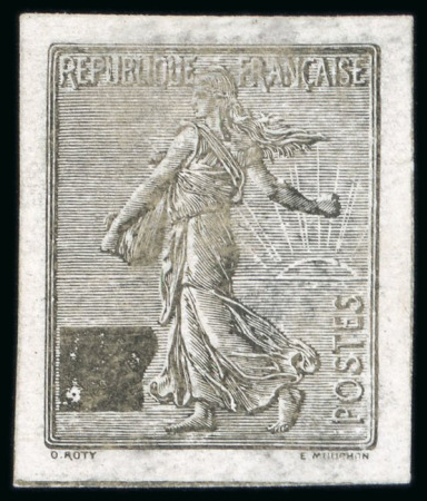 Stamp of France » Émissions à partir de 1900 1903, Semeuse lignée, lot de 5 essais dont couleur