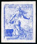 Stamp of France » Émissions à partir de 1900 1903, Semeuse lignée, lot de 5 essais dont couleur