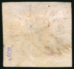 Stamp of Romania 1858, Moldavia, 27 parale black, printed on rose wove