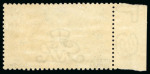 Stamp of Great Britain » King George V » 1913-19 Seahorse Issues 1915 De La Rue 10s bright "Cambridge" blue in mint n.h. left hand marginal example