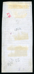 Stamp of Russia » Russian Post in Levant 1865 10pa brown and blue, a magnificent vertical pair from the bottom of the sheet